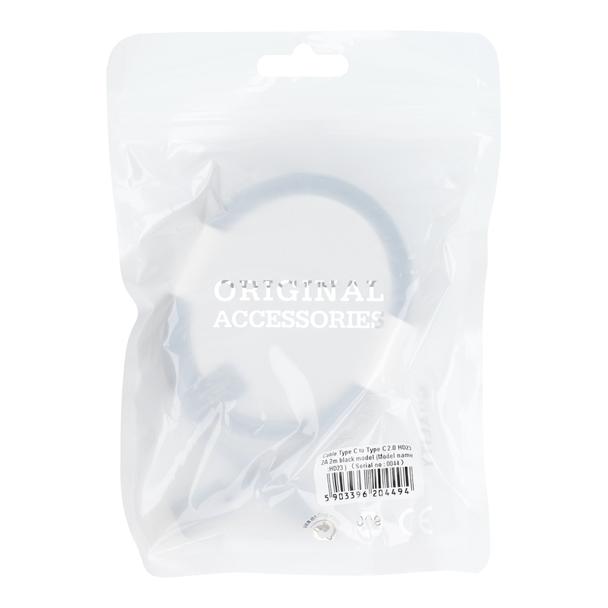 Kabel USB C do USB C PD 40W 2 m HD23 czarny