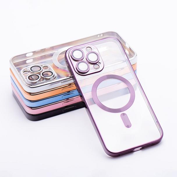 Futerał do iPhone 17 PRO Electro Mag Cover zgodny z MagSafe fioletowy