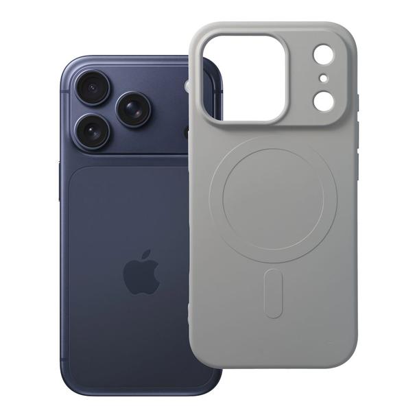 Futerał do iPhone 17 PRO Silicone Mag Cover zgodny z MagSafe (big hole) tytanowy