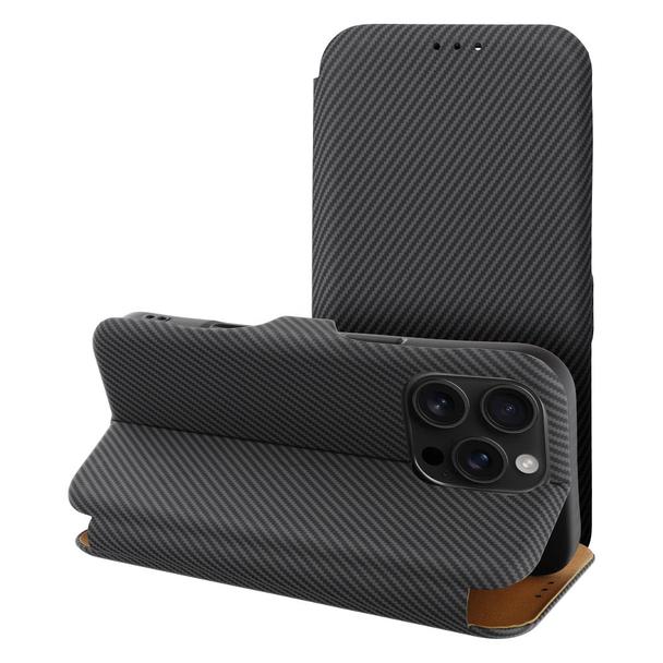 Etui z klapką na iPhone 16 PLUS Folio Side Magnet czarne