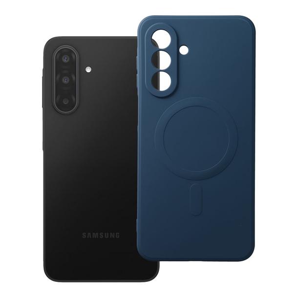 Futerał do Samsung A17 Silicone Mag Cover zgodny z MagSafe niebieski