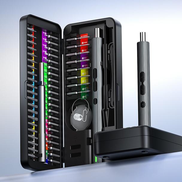 UF-TOOLS - Wkrętak elektryczny N20 z wymiennymi bitami i magnetyzerem 58w1