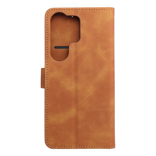 Etui z klapką na Samsung S26 ULTRA Tender Book brązowe