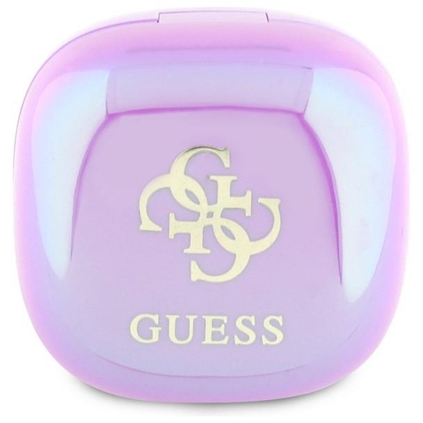 GUESS słuchawki bezprzewodowe bluetooth TWS GUTWSJ144ESU (Mini Iridescent 4G Printed Logo) fioletowe