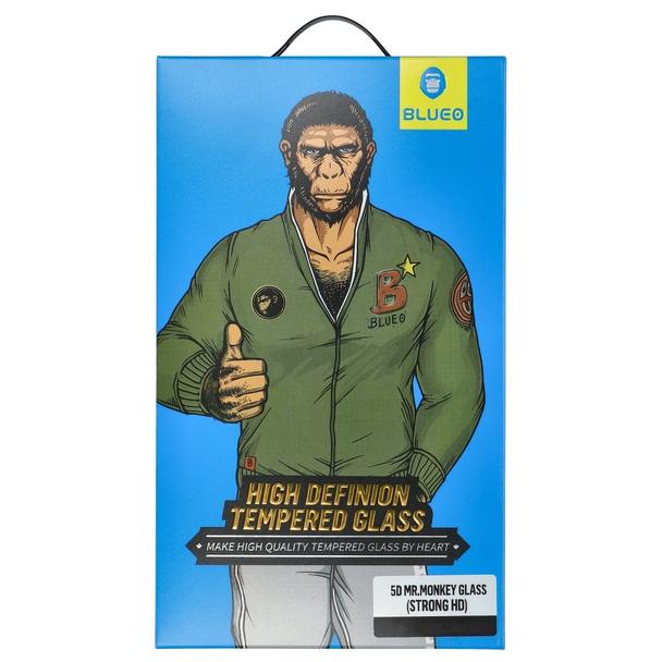 Szkło Hartowane 5D Mr. Monkey Glass - Apple iPhone XR  czarny (Anti-Static Strong HD)