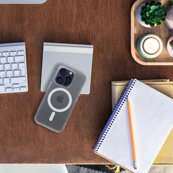 Futerał FROST MAG COVER kompatybilny z MagSafe do SAMSUNG S24 transparentny