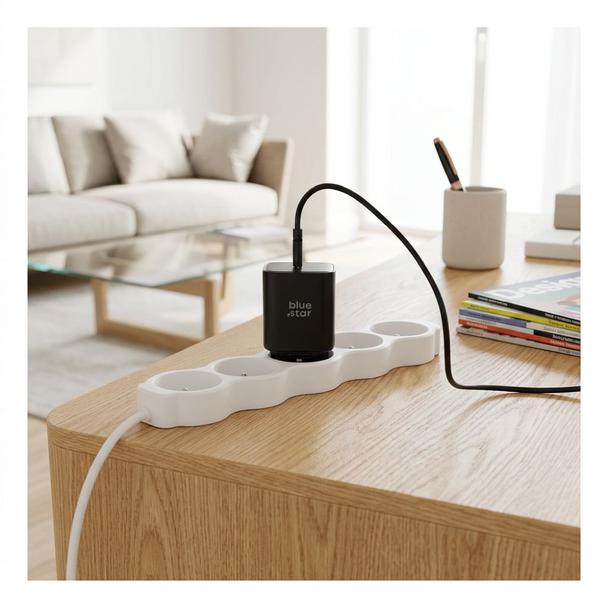 Ładowarka sieciowa do telefonu Blue Star USB C AVS (iPhone 17/18Pro/Pro Max) SFC2.0 3A 60W TFB-SFC-60W czarna