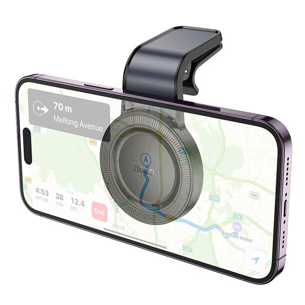 Uchwyt na telefon do samochodu magnetyczny zgodny z MagSafe Hoco do kratki H59 czarny