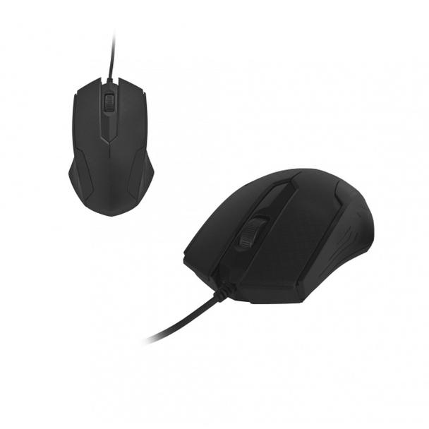 ART myszka komputerowa przewodowa USB A 1000 dpi AM-93 czarna