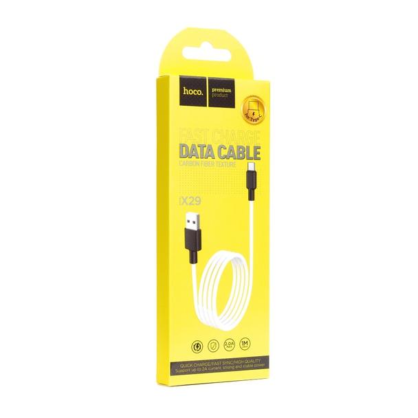 Kabel USB A do USB C Hoco 2A 1 m X29 biały