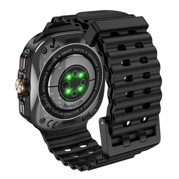 Smartwatch Hoco 1,5" TFT GPS z funkcją rozmowy Y29 czarny