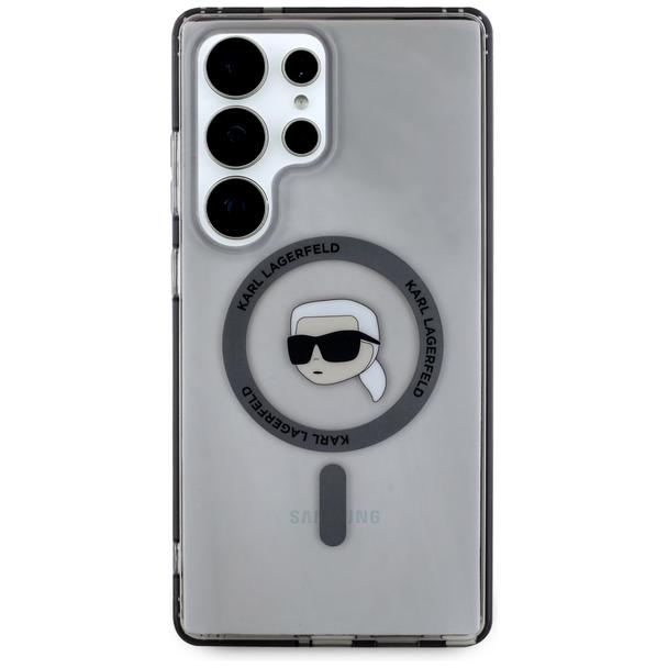 KARL LAGERFELD futerał do SAMSUNG S25 Ultra KLHMS25LHLSKIK (Magnetic IML Metal K. Heads) czarny