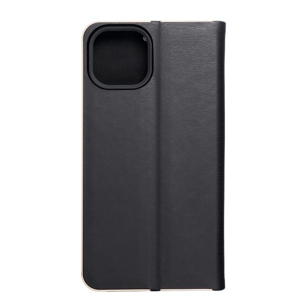 Etui z klapką na iPhone 14 Luna Book Gold czarne
