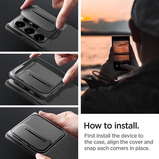 Futerał SPIGEN Optik Armor do SAMSUNG S24 ULTRA black