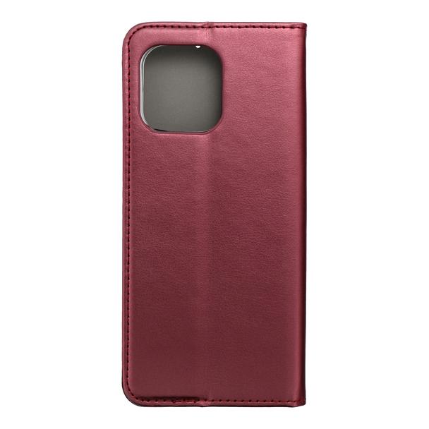 Etui z klapką na Motorola G86 5G Smart Magneto burgundowe