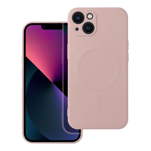 Futerał do iPhone 13 Silicone Mag Cover zgodny z MagSafe różowy