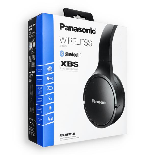 Słuchawki bezprzewodowe nagłowne  PANASONIC RB-HF420BE XBS (Extra Bass System) czarne