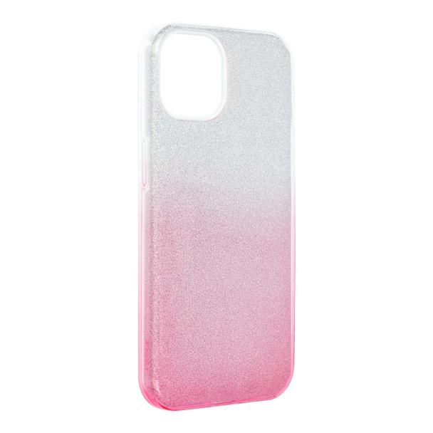 Futerał do iPhone 13 Shining transparentny różowy