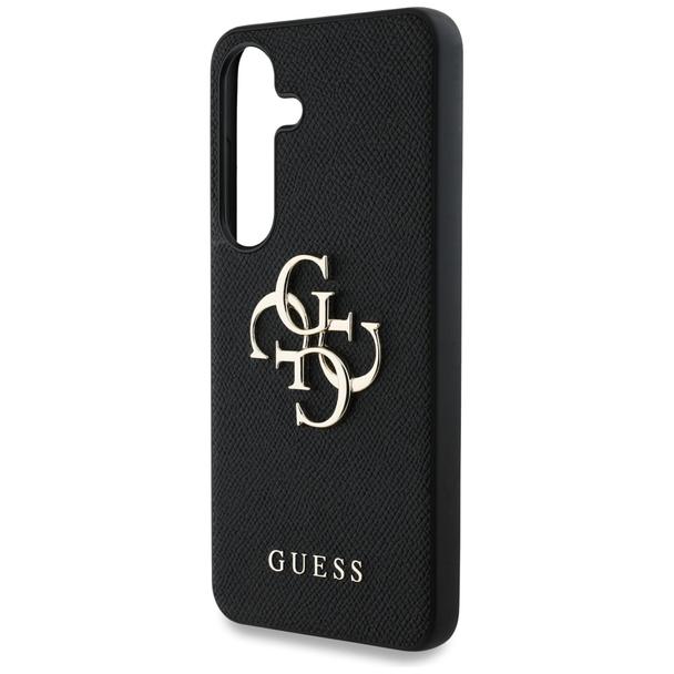 GUESS futerał do SAMSUNG S25 GUHCS25SPGT4MBK (PU Grained Big 4G and Classic Logo) czarny