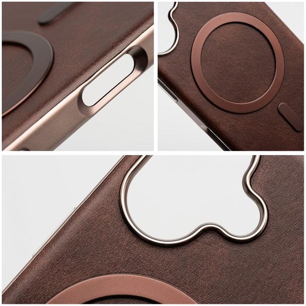 Futerał do Samsung S26 Gentleman Mag Cover zgodny z MagSafe brązowy