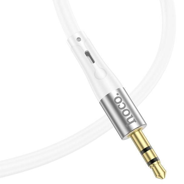 Kabel AUX Jack 3,5 mm do Lightning Hoco 1 m UPA22 biały