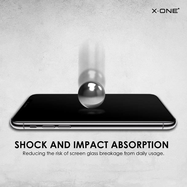 Szkło hartowane do iPhone 16 PRO /17 / 17 PRO X-One Full Cover Extra Strong Matowe (full glue) czarne