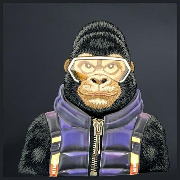 NIMMY nerka na ramię COOL&CUTE 2.0 Gorilla czarna