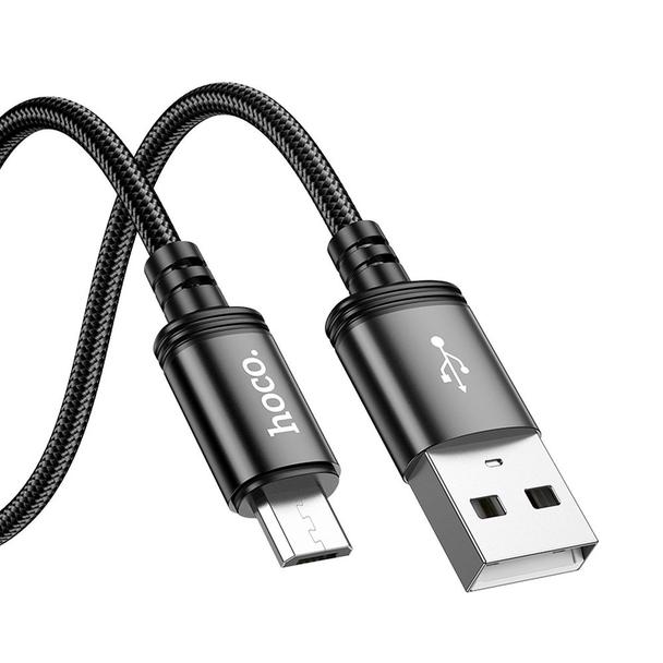 Kabel USB A do Micro USB Hoco 2,4A 2 m X89 czarny
