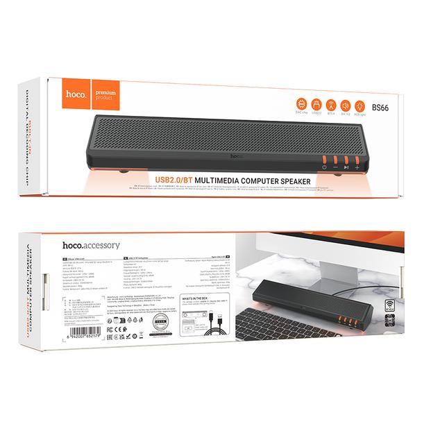 Głośnik bezprzewodowy 2 x 3W Hoco 2w1 BS66 czarny