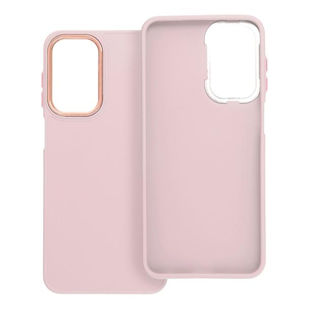 Futerał do Samsung A23 5G Frame pudrowy róż