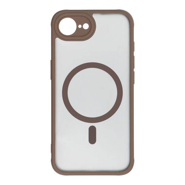 Futerał FULL MATTE MAG COVER kompatybilny z MagSafe do IPHONE 15 Pro brązowy