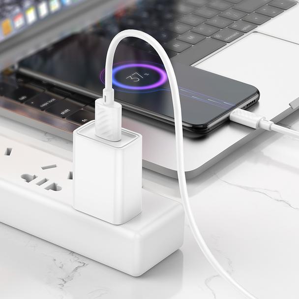 Kabel USB A do Micro USB Hoco 2,4A 2 m X88 biały