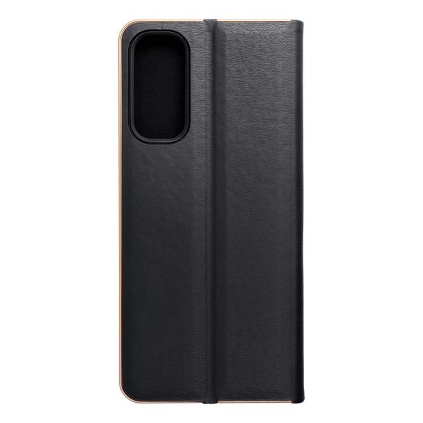 Etui z klapką na Samsung A05s Luna Book Gold czarne