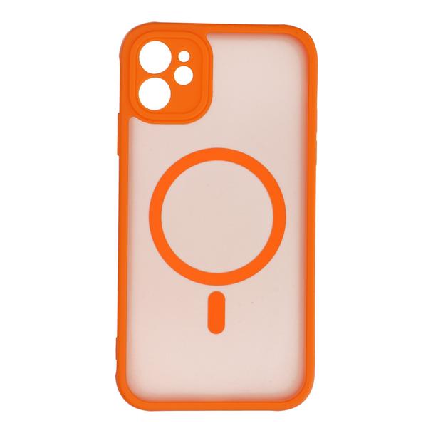 Futerał do iPhone 11 Full Matte Mag Cover zgodny z MagSafe pomarańczowy