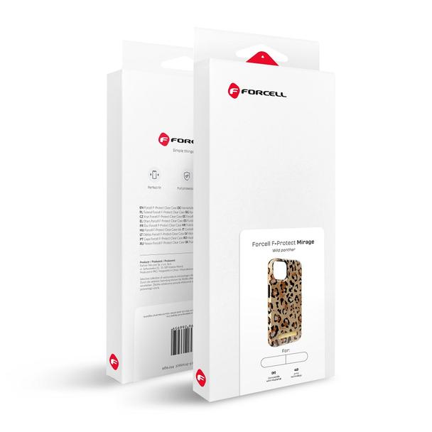 Etui na iPhone 15 Forcell F-Protect Mirage zgodny z MagSafe wild panther