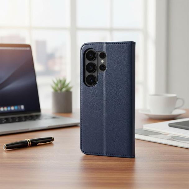 Etui z klapką na Motorola G37 POWER Split Book granatowo-kremowe