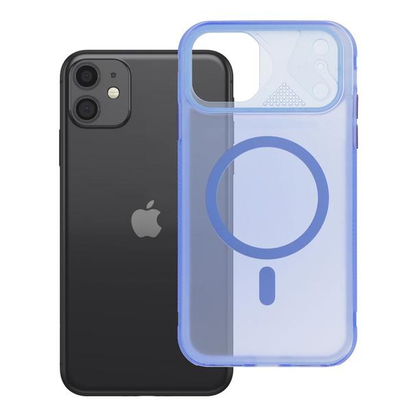 Etui na iPhone 11 Aurora zgodne z MagSafe niebieskie