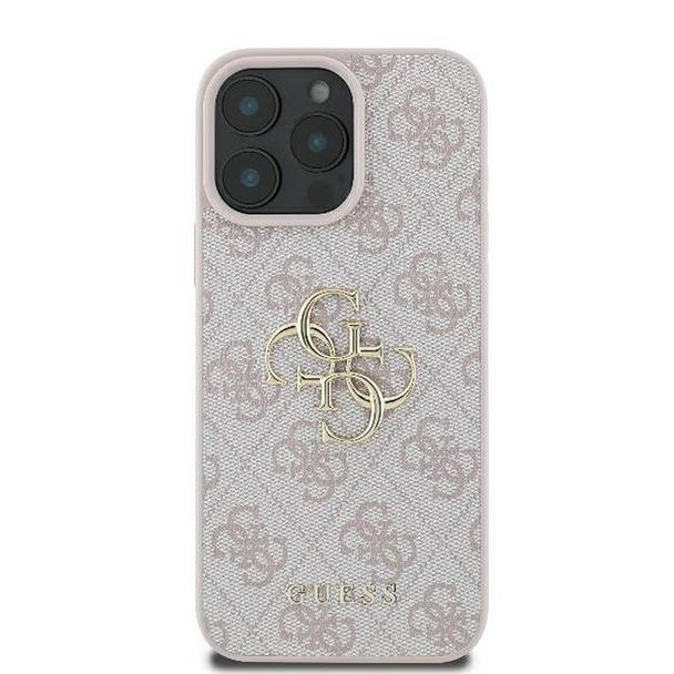 GUESS futerał do IPHONE 16 Pro Max GUHCP16X4GMGPI (4G PU Big Logo) różowy