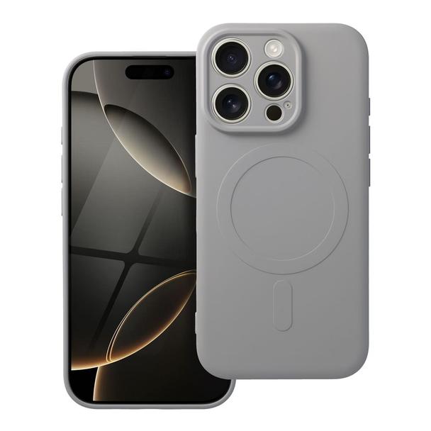 Futerał do iPhone 16 PRO Silicone Mag Cover zgodny z MagSafe tytanowy