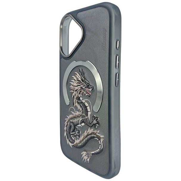 NIMMY futerał DRAGON kompatybilny z MagSafe do IPHONE 16 szary