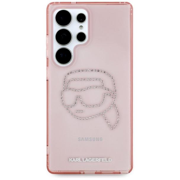 KARL LAGERFELD futerał do SAMSUNG S25 Ultra KLHCS25LHKHDCELP (IML Rhinestones K Head) różowy