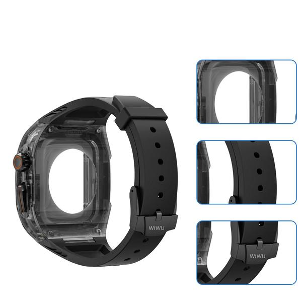 WiWU - Pasek do smartwatcha Wi-WB013 Rambo Watch Band 42/44/45mm - czarny