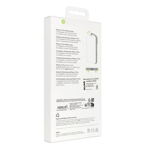 iPhone 17 Pro Silicone Case with MagSafe – Neon Yellow 0INT