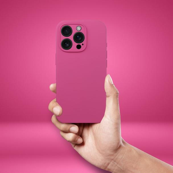 Etui na iPhone 18 Pro / 17 Pro Silicone 2mm (camera protection) różowe