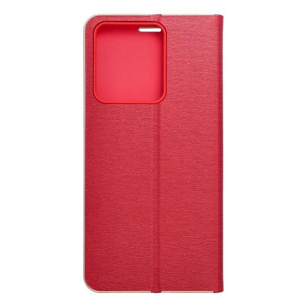 Etui z klapką na Xiaomi Redmi NOTE 13 4G Luna Book Gold czerwone