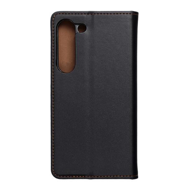 Etui z klapką na Samsung S23 Smart Pro Book skórzane czarne