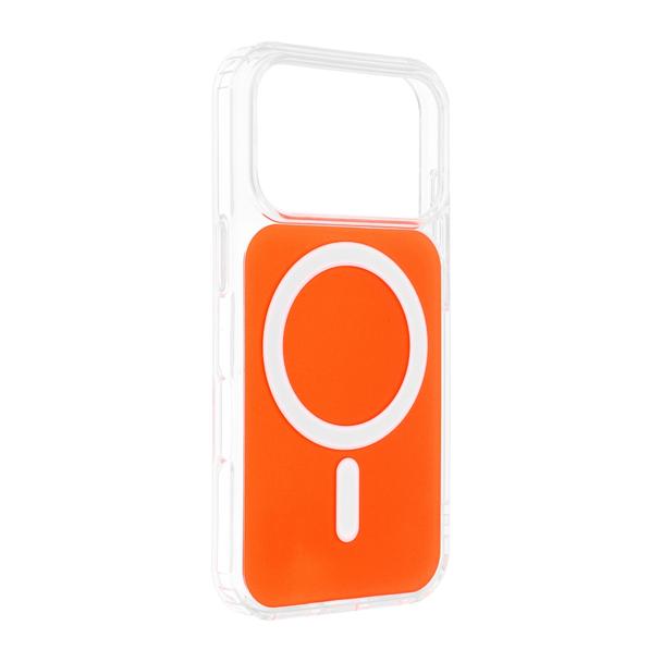 Futerał do iPhone 15 Clear Fusion Mag Cover zgodny z MagSafe hermes orange