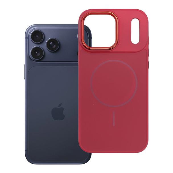 Futerał do iPhone 17 PRO MAX Frame Mag Cover zgodny z MagSafe magenta