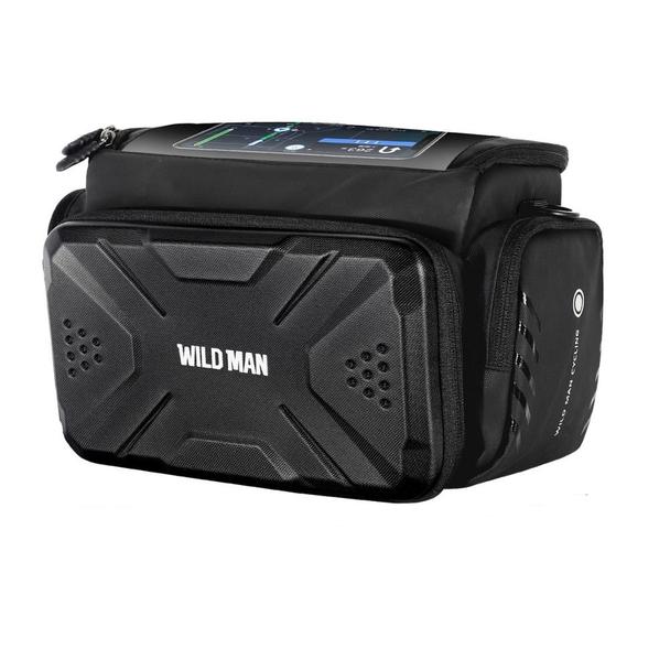 WILDMAN sakwa rowerowa na kierownicę na zamek 4L GS6 czarna