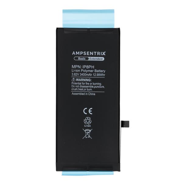 AmpSentrix Basic bateria do iPhone 8 Plus (zwiększona pojemność 3400 mAh)